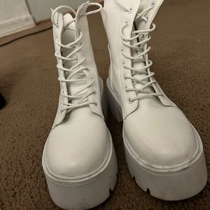 White Platform Boots